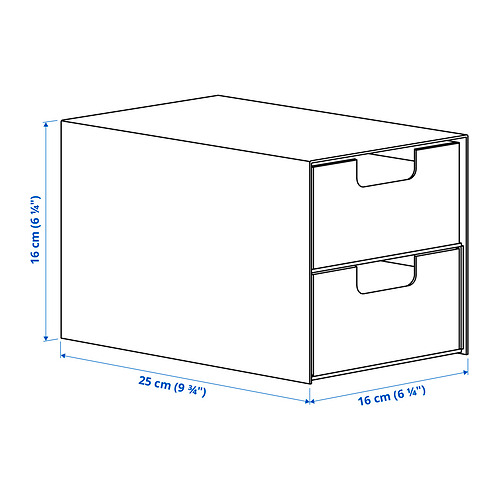 FJÄDERHARV, mini chest with 2 drawers. 10 of 11 open dialog
