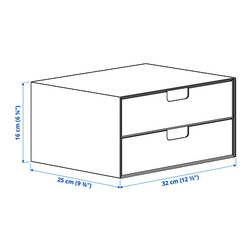 FJÄDERHARV, mini chest with 2 drawers. 10 of 10 open dialog