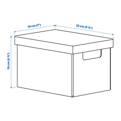 Ilustración de medidas - FJÄDERHARV caja con tapa