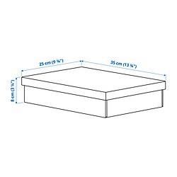 Ilustración de medidas - FJÄDERHARV caja con tapa