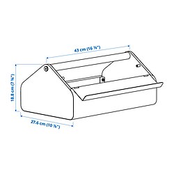 Measurement Illustration - YXSTABY Gaming laptop support with storage