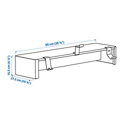 Measurement Illustration - YXSTABY Gaming monitor stand