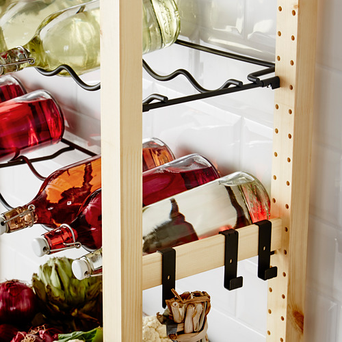 IVAR, shelving unit with bottle racks. 3 of 5 open dialog