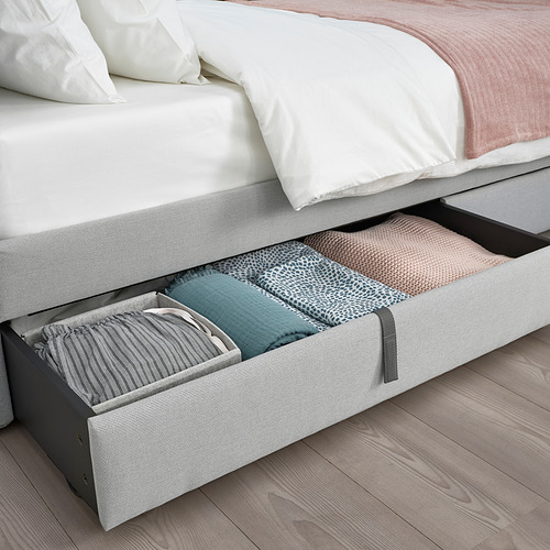 GLADSTAD, upholstered bed storage box. 4 of 6 open dialog