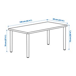 Measurement Illustration - LAGKAPTEN/ADILS desk