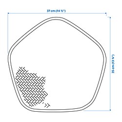 Measurement Illustration - PADDFISK place mat