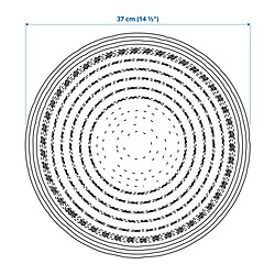 Measurement Illustration - PENNFISK place mat,