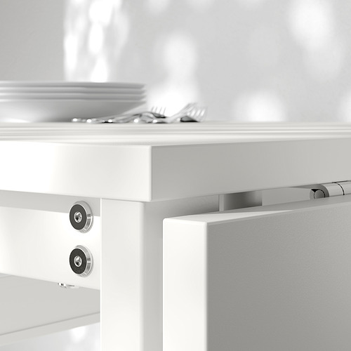 VIHALS, mesa de comedor con ala abatible y 4 sillas plegables. 4 de 8 abrir diálogo