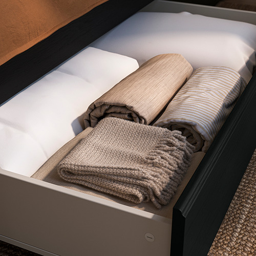 FÅGELFJÄLLET, bed frame with 2 storage boxes. 5 of 9 open dialog