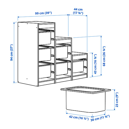TROFAST, combinación de almacenaje con cajas. 4 de 4 abrir diálogo
