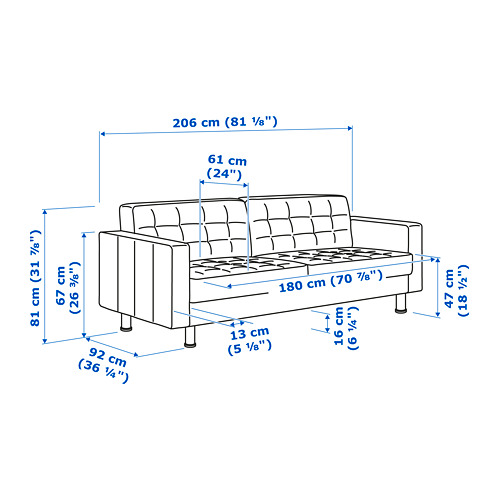 MORABO, 3-seat sofa. 8 of 8 open dialog
