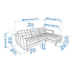 Measurement Illustration - MORABO  4-seat sofa