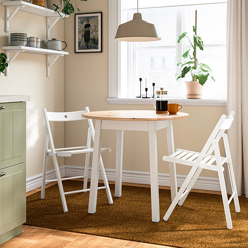 PINNTORP / FRÖSVI, round table and 2 folding chairs. 2 of 5 open dialog