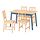 Select colour variation: light brown stained blue stained/light brown stained pine, 125x75 cm