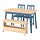 Select colour variation: light brown stained blue stained/blue stained pine