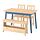 Current variation: light brown stained blue stained/pine pine