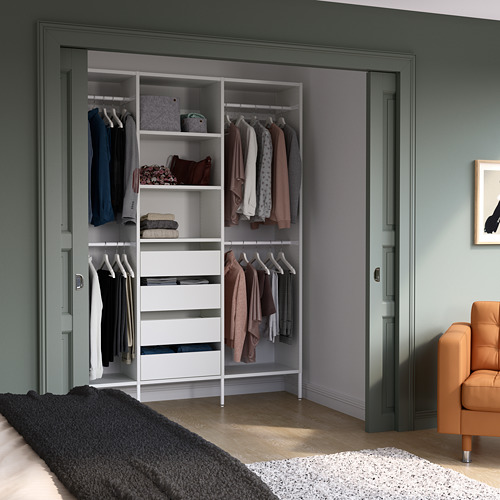 SKYTTA / AURDAL, walk-in wardrobe with sliding doors. 5 of 5 open dialog