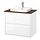 Current variation: high gloss white/brown walnut effect