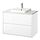 Select colour variation: high gloss white/white marble effect