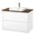 Current variation: high gloss white/brown walnut effect