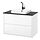 Select colour variation: high gloss white/black marble effect