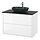 Select colour variation: high gloss white/black marble effect