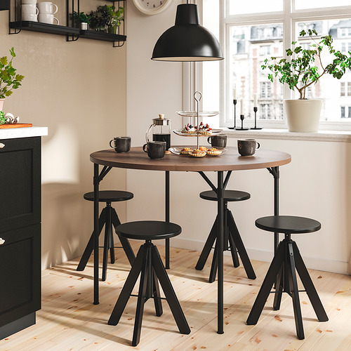 GRÖTÅN / RUDSTORP, round table and 4 stools. 2 of 7 open dialog