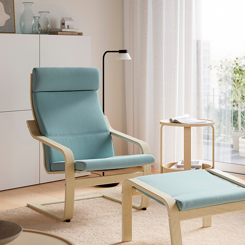 POÄNG, armchair and ottoman. 2 of 8 open dialog
