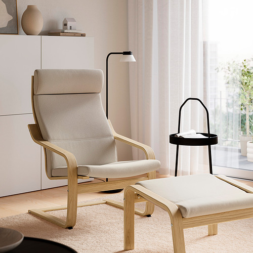 POÄNG, sillón y reposapiés. 2 de 8 abrir diálogo