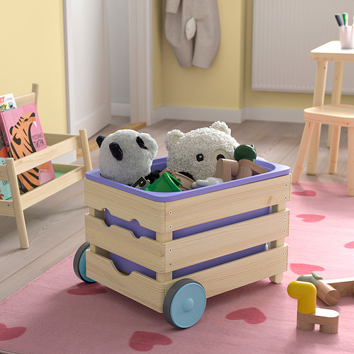 FLISAT, toy storage with casters. 6 of 6 open dialog