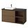 Select colour variation: brown oak effect/black marble effect
