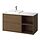 Select colour variation: brown oak effect/white marble effect