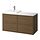 Select colour variation: brown oak effect/white marble effect