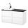 Select colour variation: high gloss white/black marble effect
