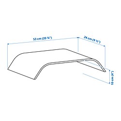 Measurement Illustration - SIGFINN monitor stand-stationary height