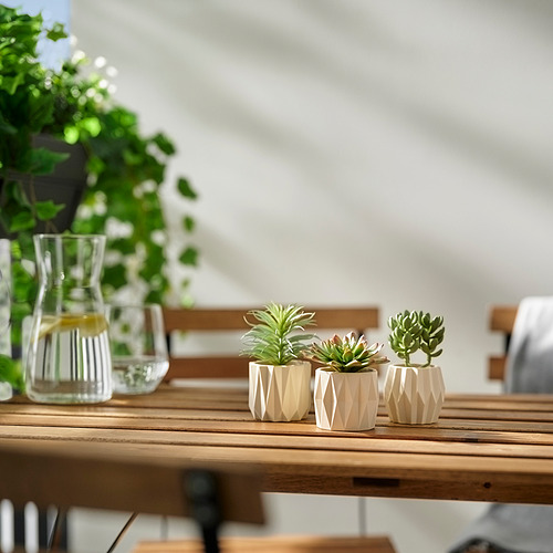 FEJKA, artificial potted plant, set of 3. 3 of 4 open dialog
