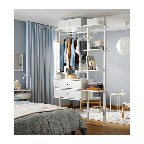 ELVARLI, 2 section shelf unit. 2 of 6 open dialog
