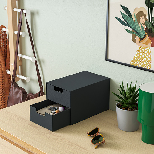 FJÄDERHARV, mini chest with 2 drawers. 2 of 11 open dialog