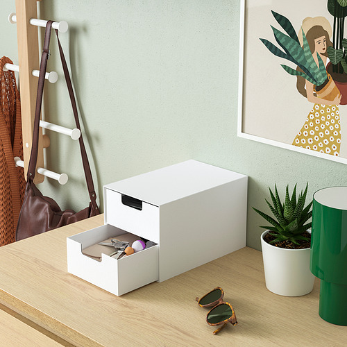 FJÄDERHARV, mini chest with 2 drawers. 2 of 11 open dialog