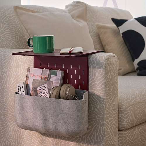 KRAMPHULT / SKÅDIS, armrest tray with storage basket. 2 of 4 open dialog
