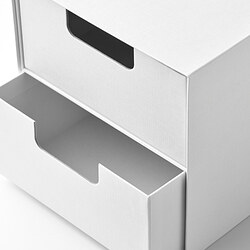 Measurement Illustration - FJÄDERHARV mini chest with 2 drawers