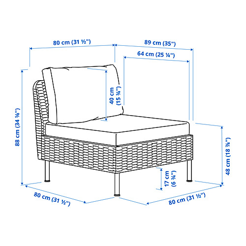 VITTSKÄR, modular easy chair outdoor. 5 of 5 open dialog