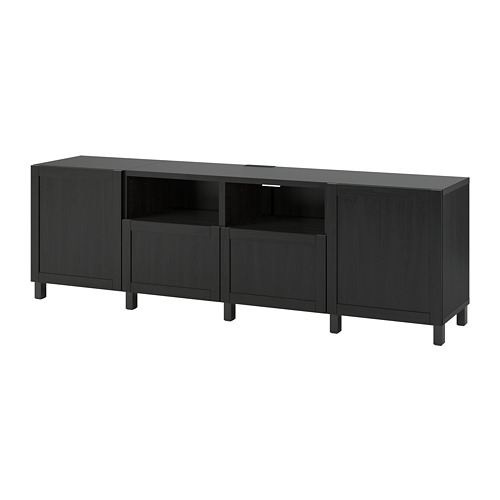 BESTÅ, TV bench with drawer runner, push-open. 1 of 8 open dialog