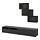 Select colour variation: HANVIKEN black-brown/SINDVIK clear glass, 94 1/2 "x16 1/2 "x74 3/4 "