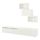 Select colour variation: LAPPVIKEN white/SINDVIK clear glass, 94 1/2 "x16 1/2 "x74 3/4 "