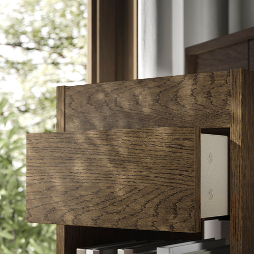Measurement Illustration - TONSTAD filing cabinet with wheels