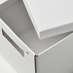 Measurement Illustration - FJÄDERHARV storage box with lid