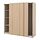 Select colour variation: HASVIK white stained oak effect
