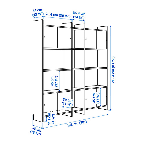 LÅDMAKARE, mueble de almacenaje con puertas correderas y 7 estantes. 7 de 7 abrir diálogo