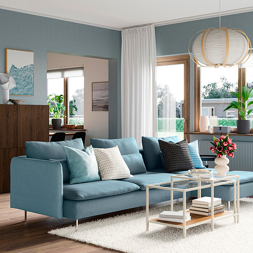 SÖDERHAMN, sectional, 4-seat with chaise. 2 of 8 open dialog